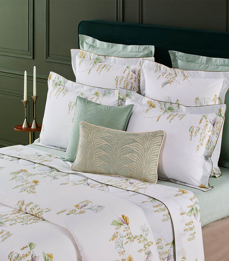 Yves Delorme Pollen King Oxford pillowcase 54cm x 94cm (British brand)
