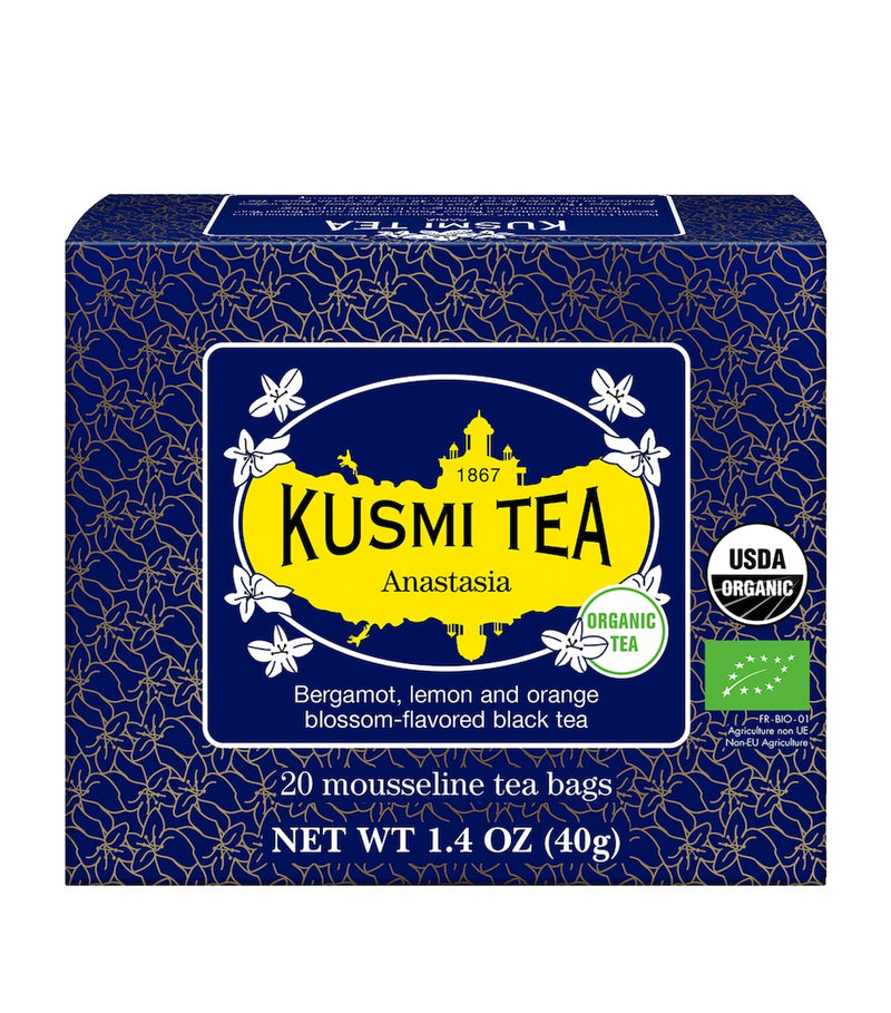 Kusmi organic Anastasia tea 20 tea bags, UK version