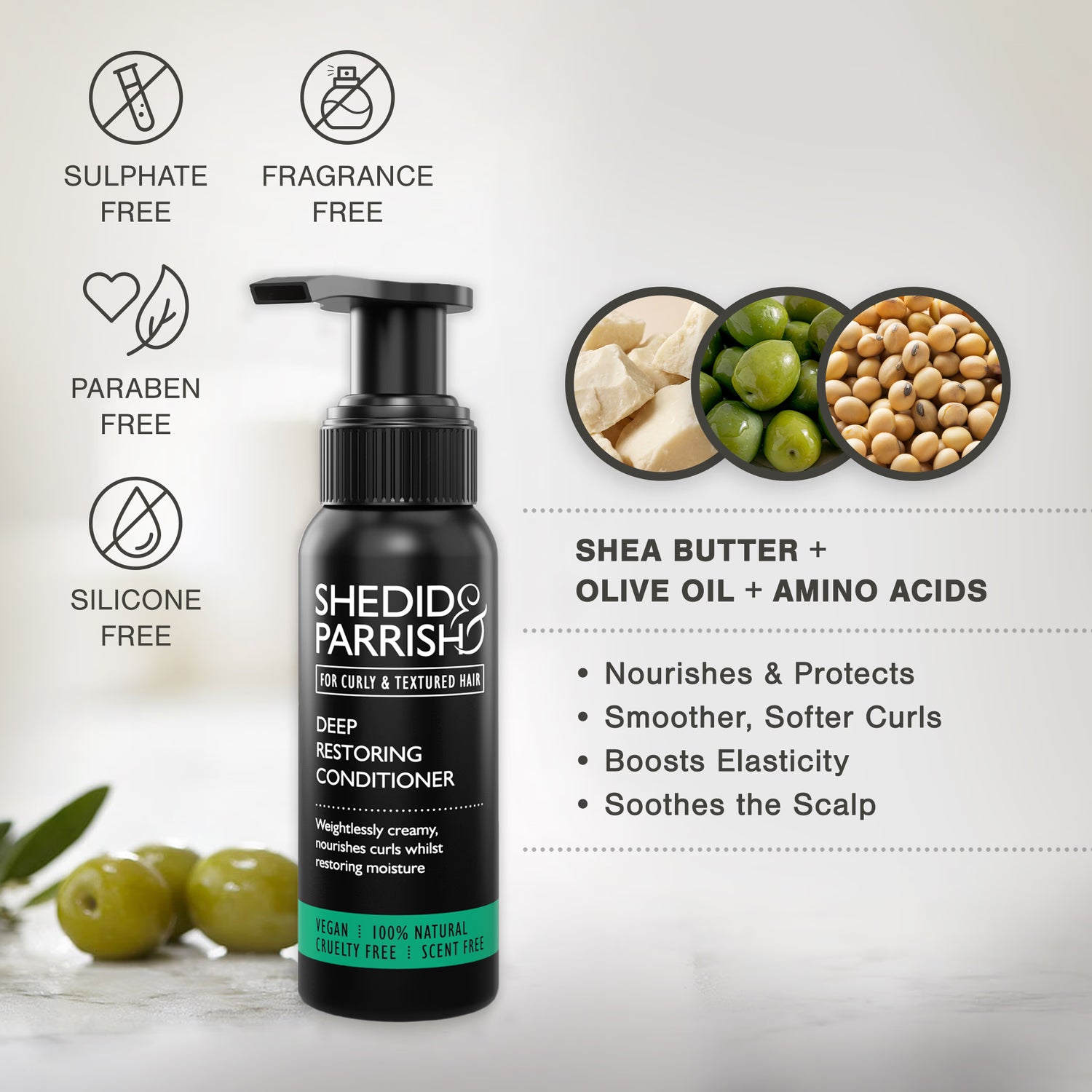 Shedid & Parrish deep restoring conditioner 75ml, imported from the UK