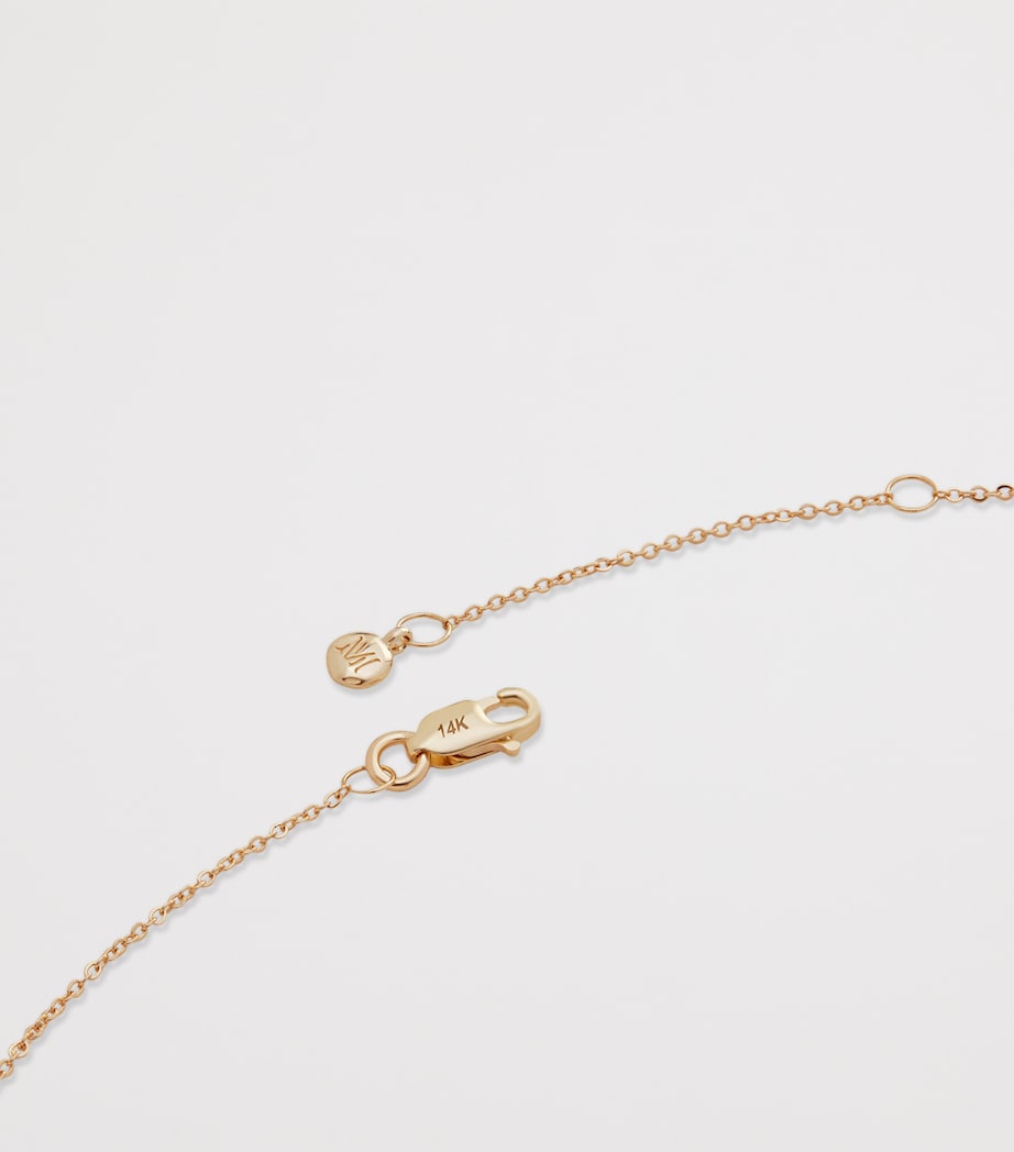 Monica Vinader yellow gold chain necklace 46cm, imported from the UK