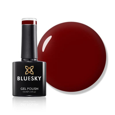 Bluesky Gel Nail Polish Bashful Deep Red