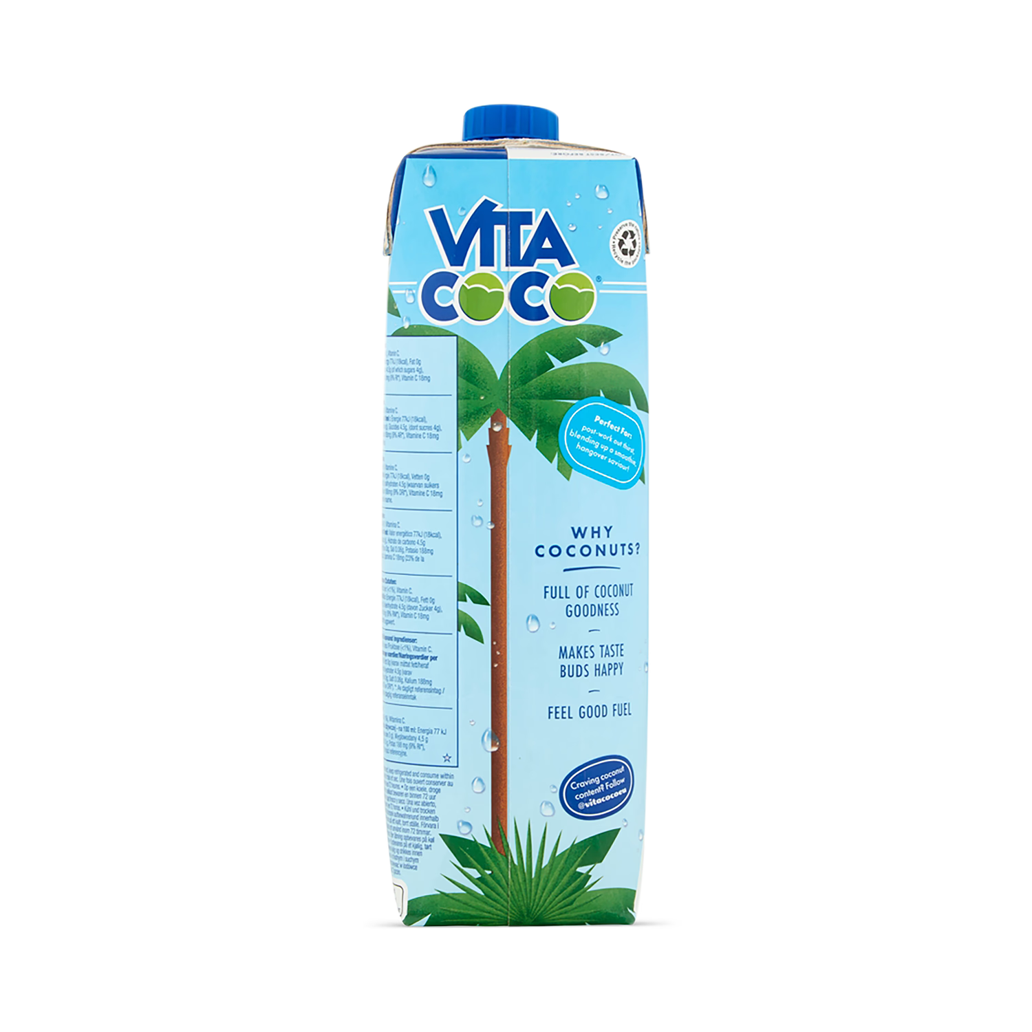 Vita Coco Original Coconut Water 1L bottle (British brand)