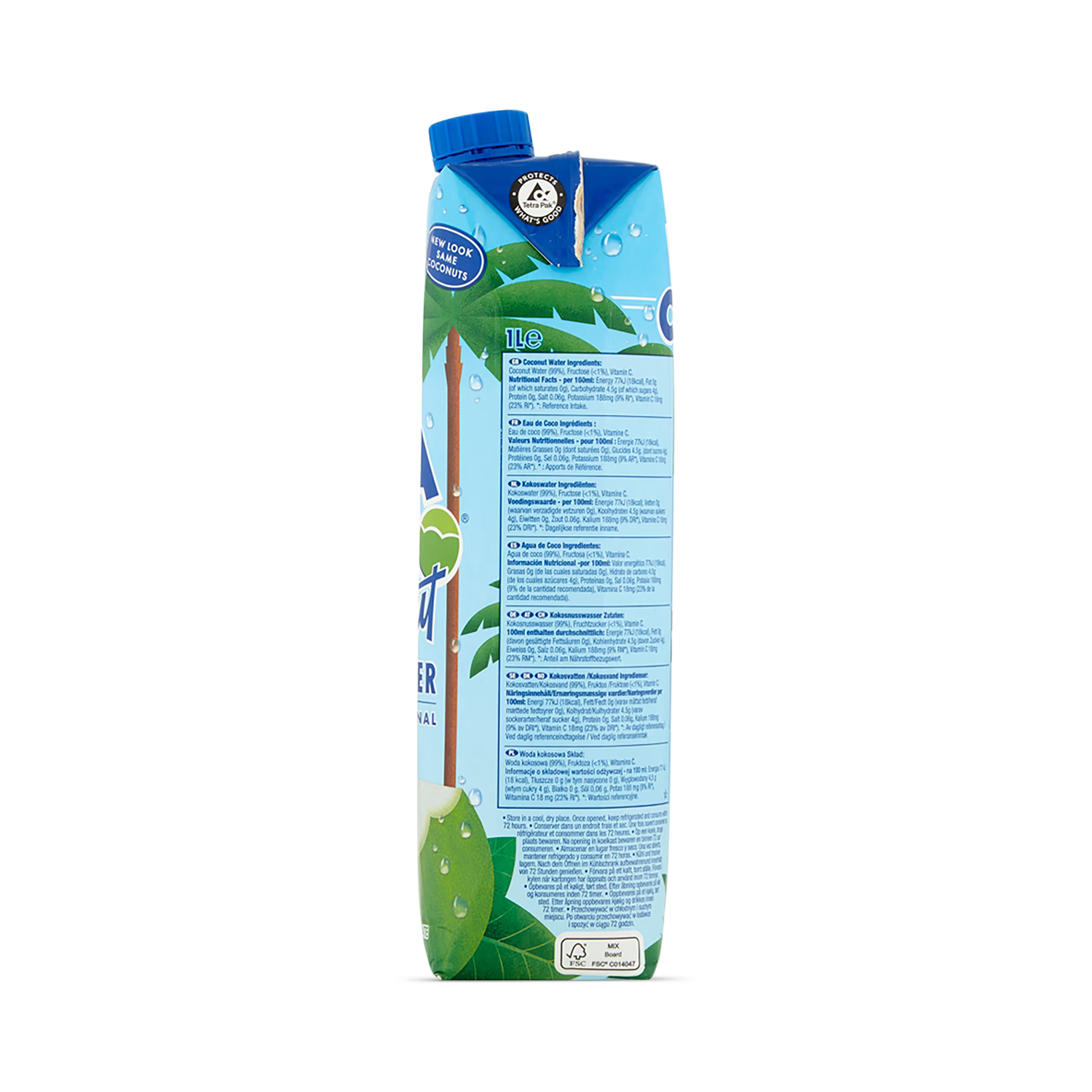 Vita Coco Original Coconut Water 1L bottle (British brand)