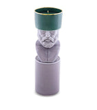 Ginori 1735 Il Letterato porcelain candle holder 23cm, UK version