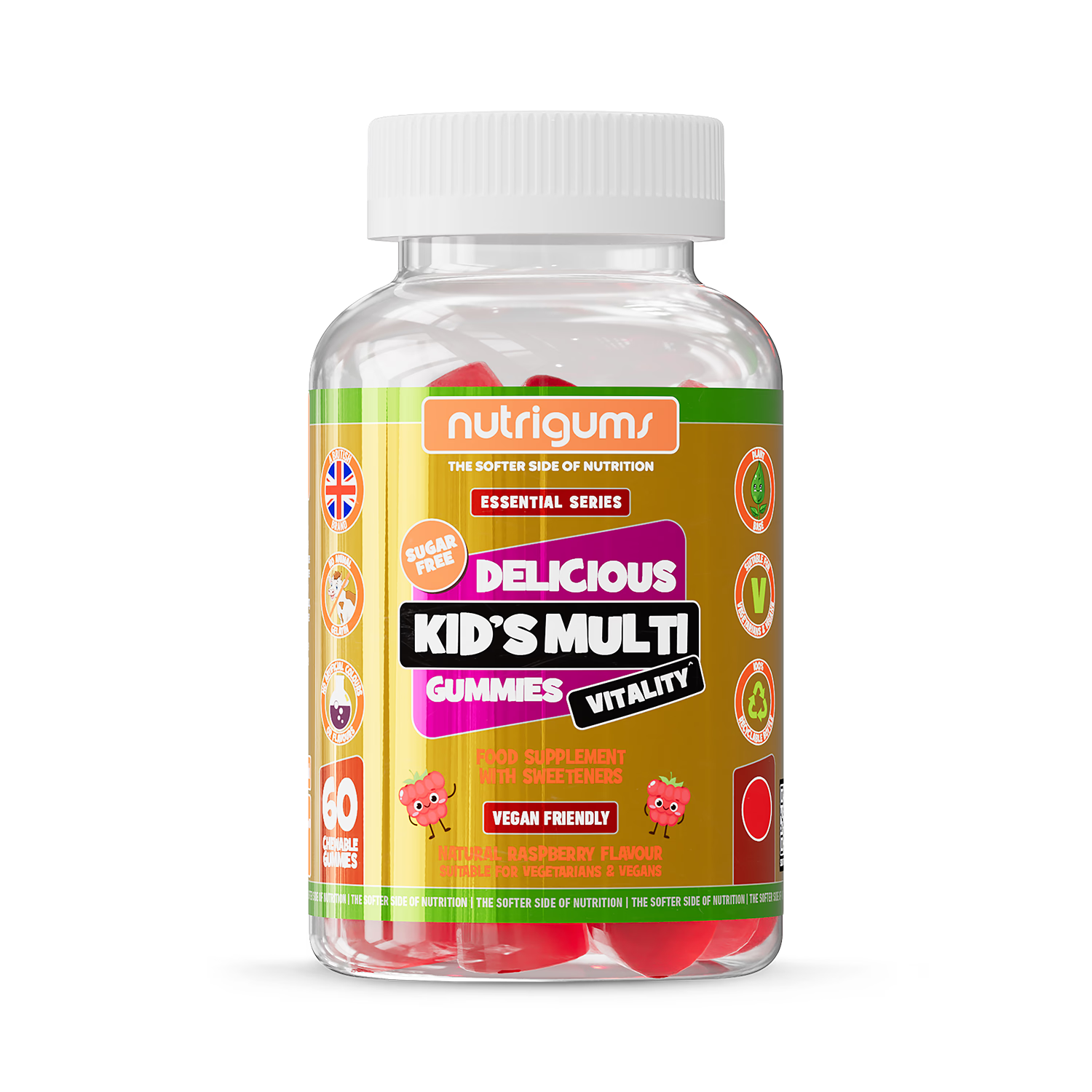 Nutrigums kid's multi vitality gummies 60 count - British product