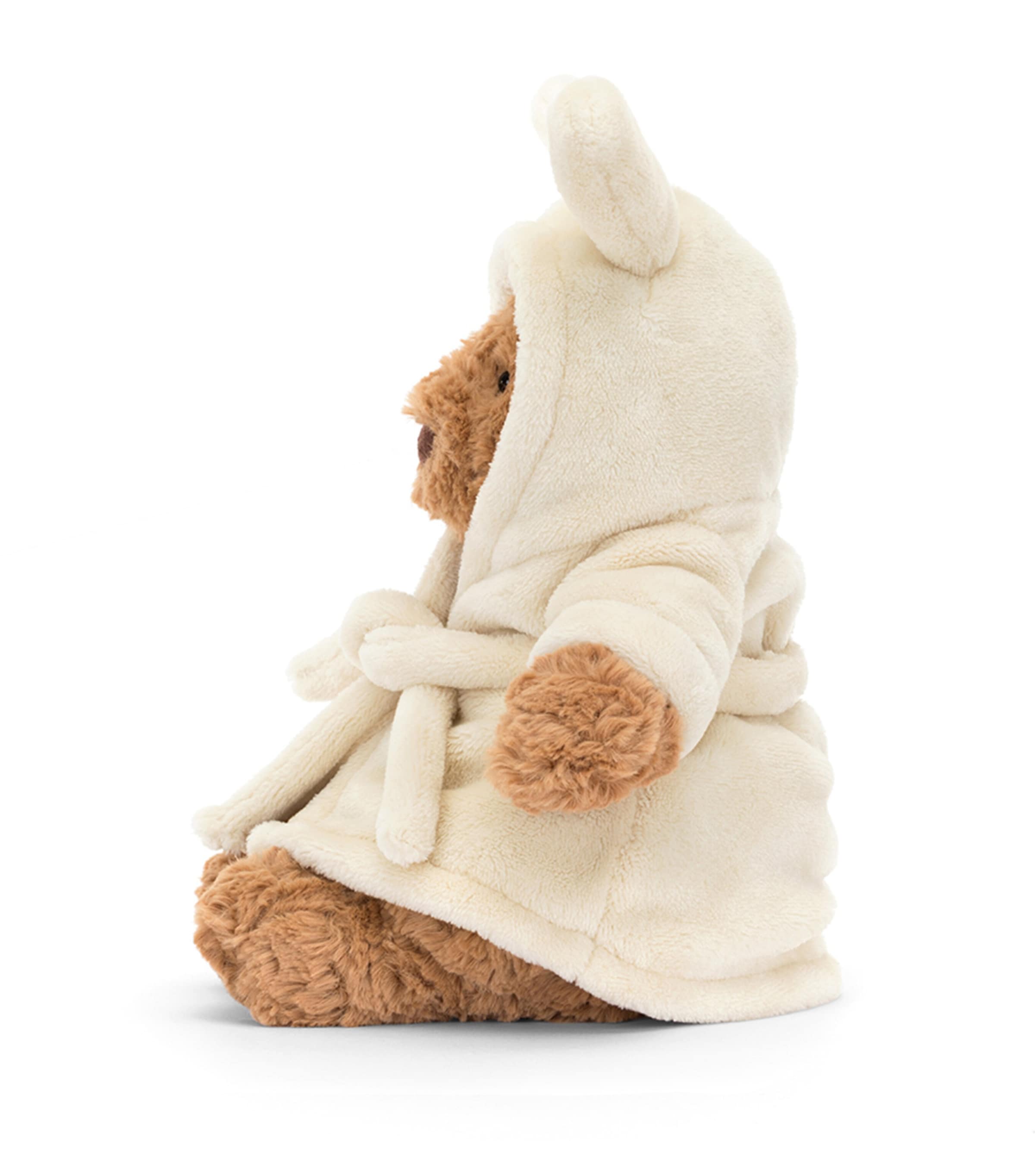Jellycat Bartholomew Bear with Bathrobe soft toy 26cm, UK version