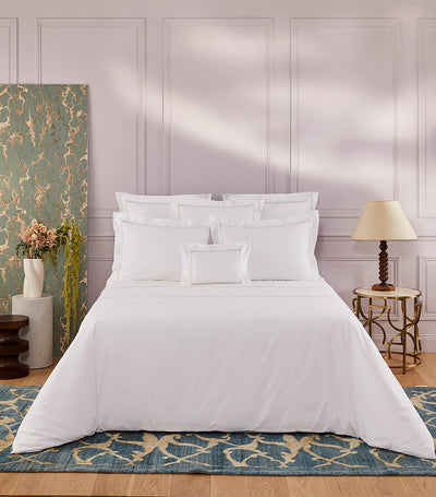 Harrods Yves Delorme Organic Cotton Duo Pierre Double Duvet Cover 200cm x 200cm- Buy online at McGrocer