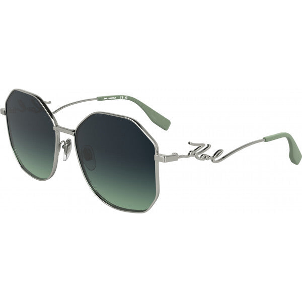 Karl Lagerfeld green metal sunglasses KL358S, UK version