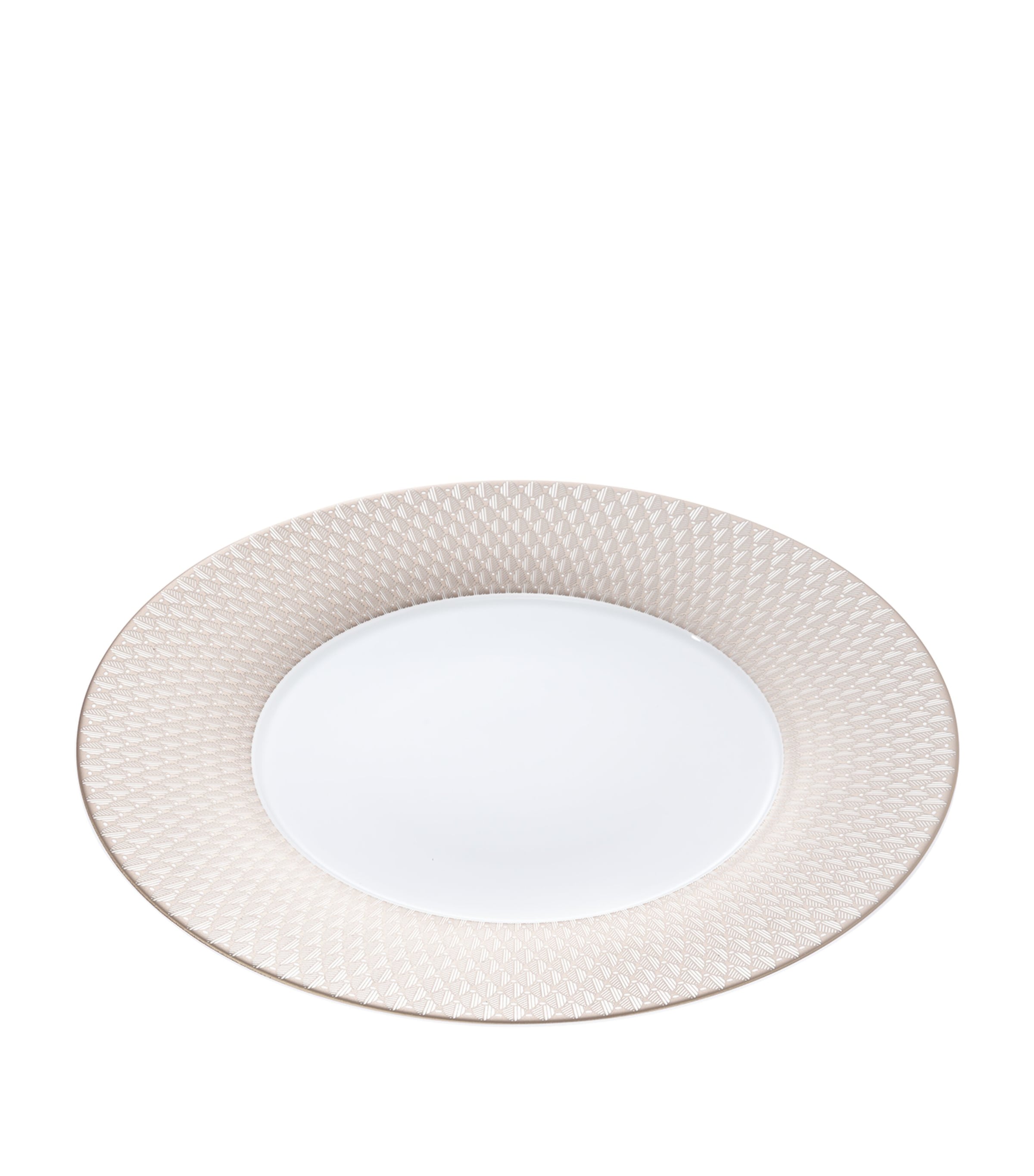Christofle Malmaison Platinum Impériale porcelain underplate 31cm - British product