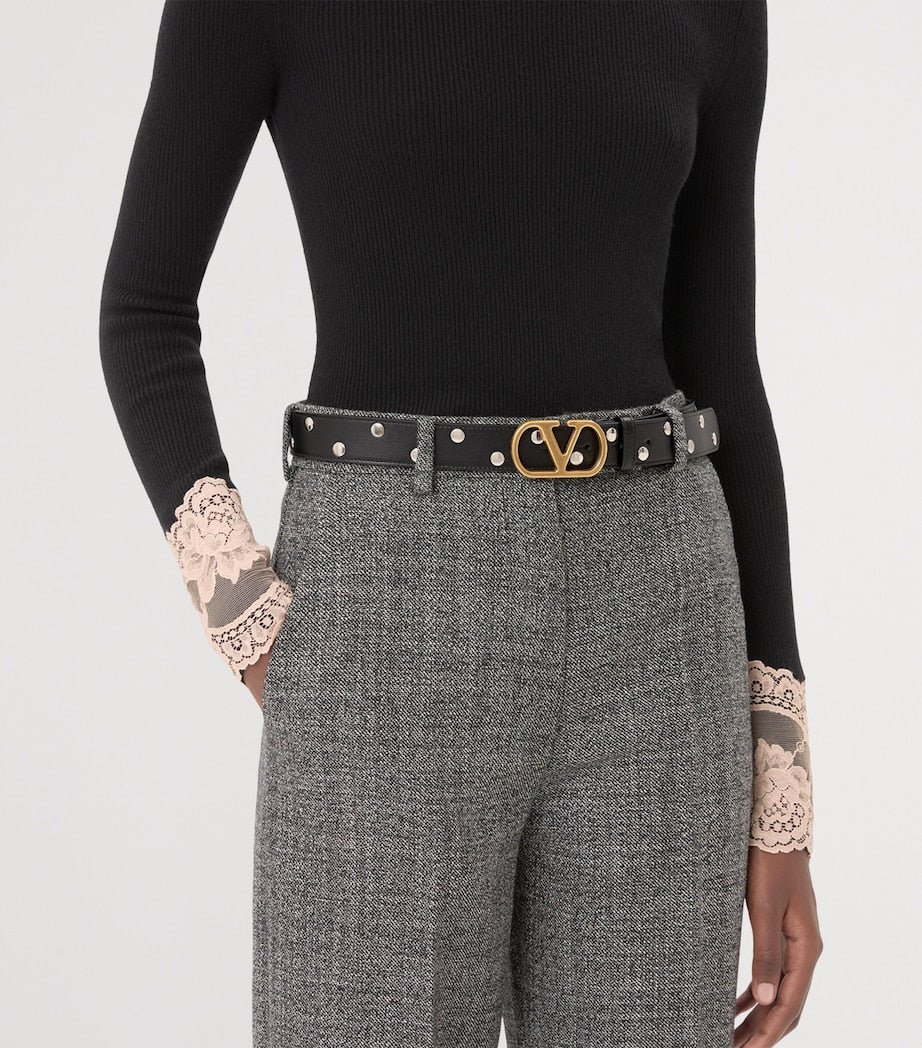 Valentino Garavani VLogo Signature belt 3cm, imported from the UK