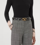 Valentino Garavani VLogo Signature belt 3cm, imported from the UK