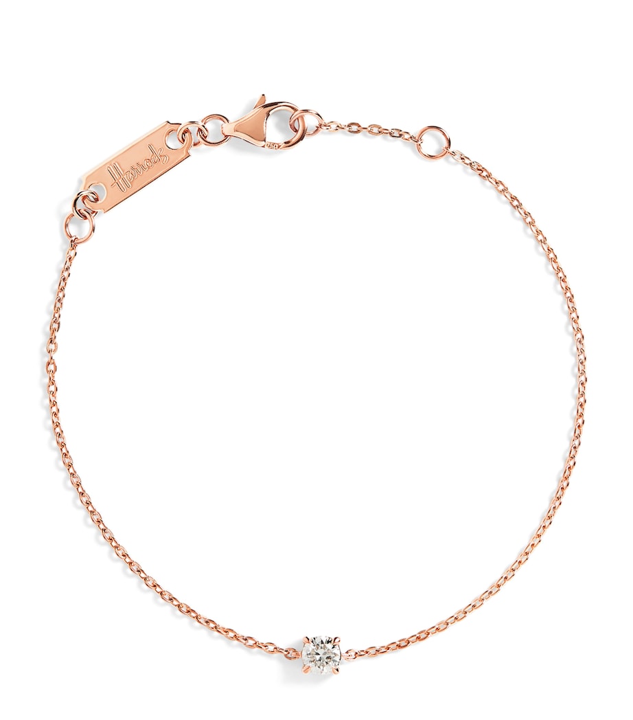 Harrods rose gold diamond bracelet 0.25ct (British brand)