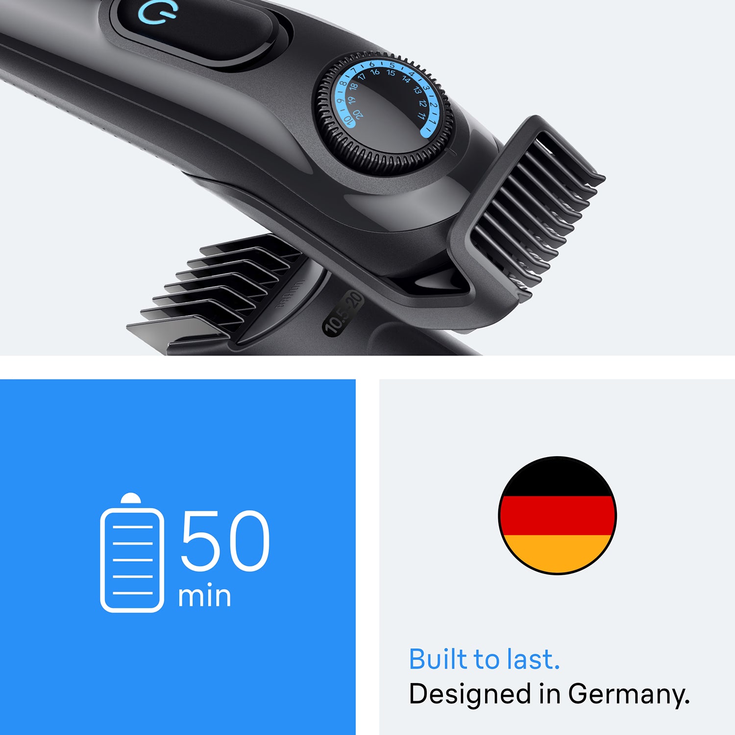 Braun Beard Trimmer Series 3 BT3520 black - British product