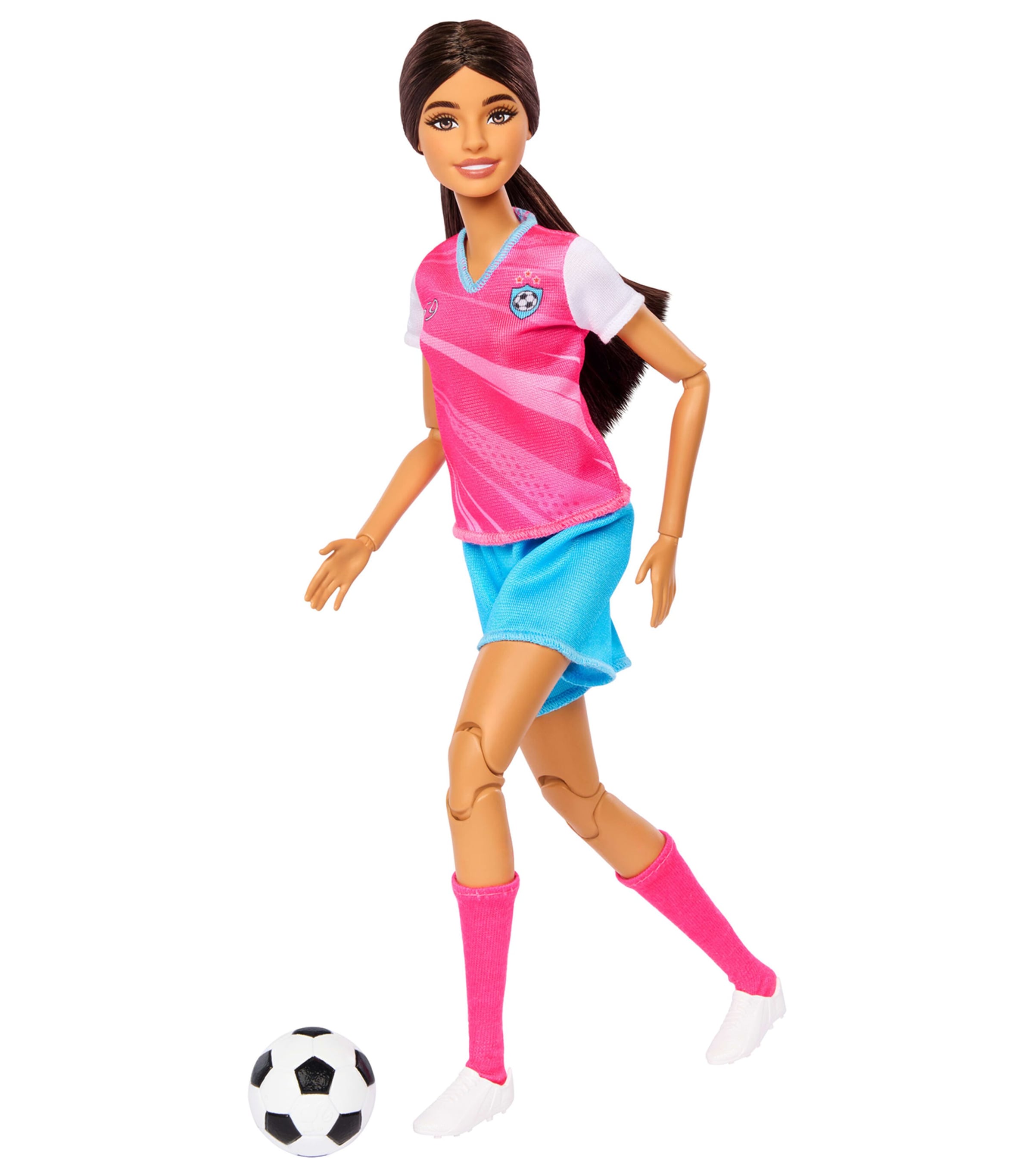 Barbie Roll & Reveal Fußballspieler-Puppe Set - Britisches Produkt