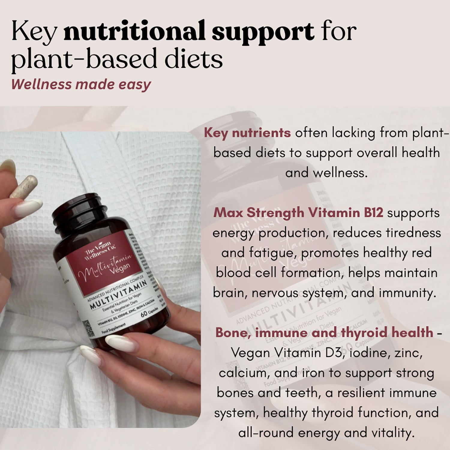 Vegan Wellness Co. multivitamin 60 capsules - British product