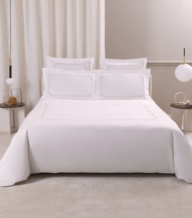 Frette Layering Embroidery Oxford pillowcase 51cm x 71cm - British product