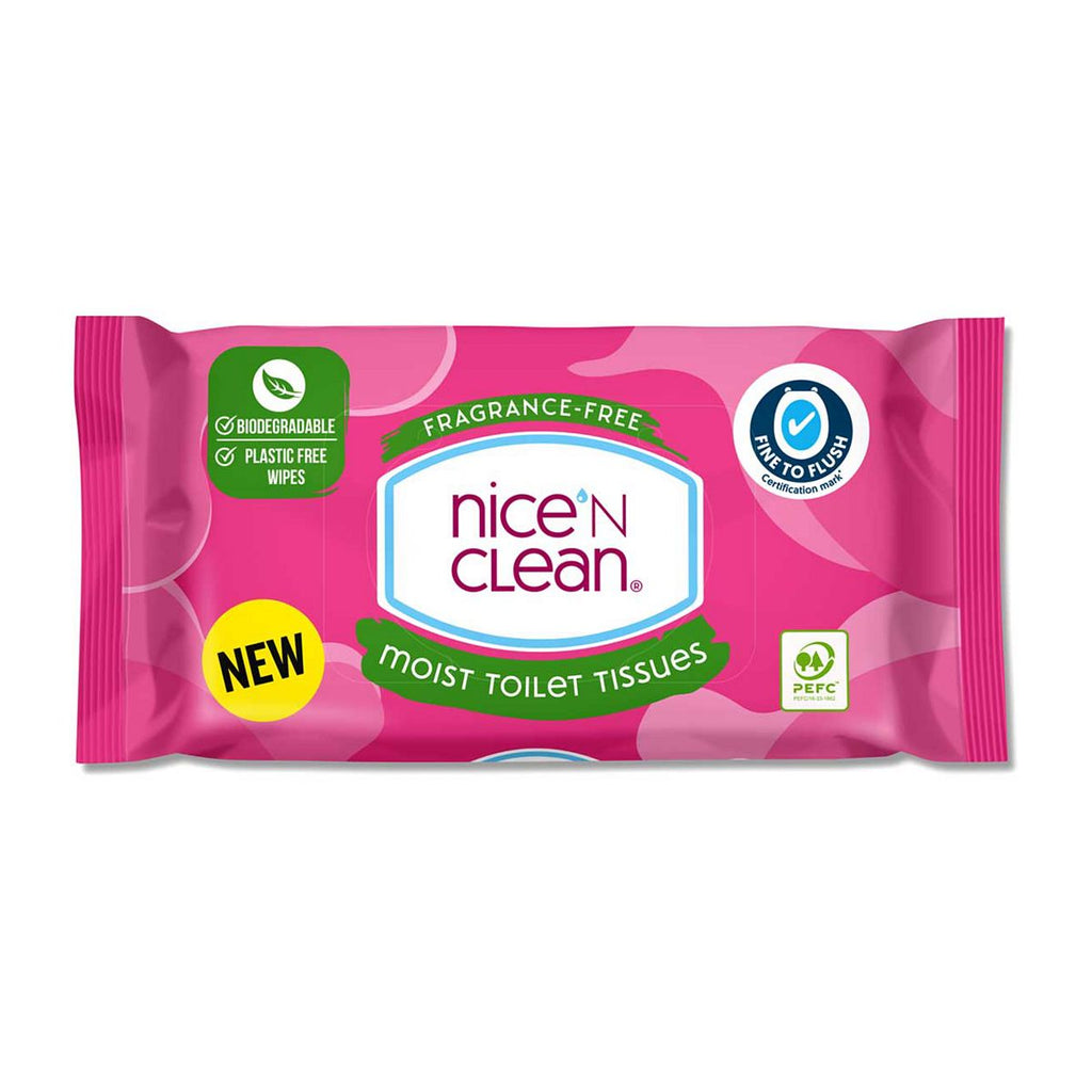 Nice 'N CLEAN Fragrance Free Moist Toilet Tissues 40S