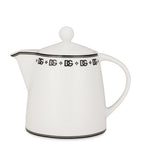 Dolce&Gabbana porcelain teapot with monogram and Art Deco design - British product