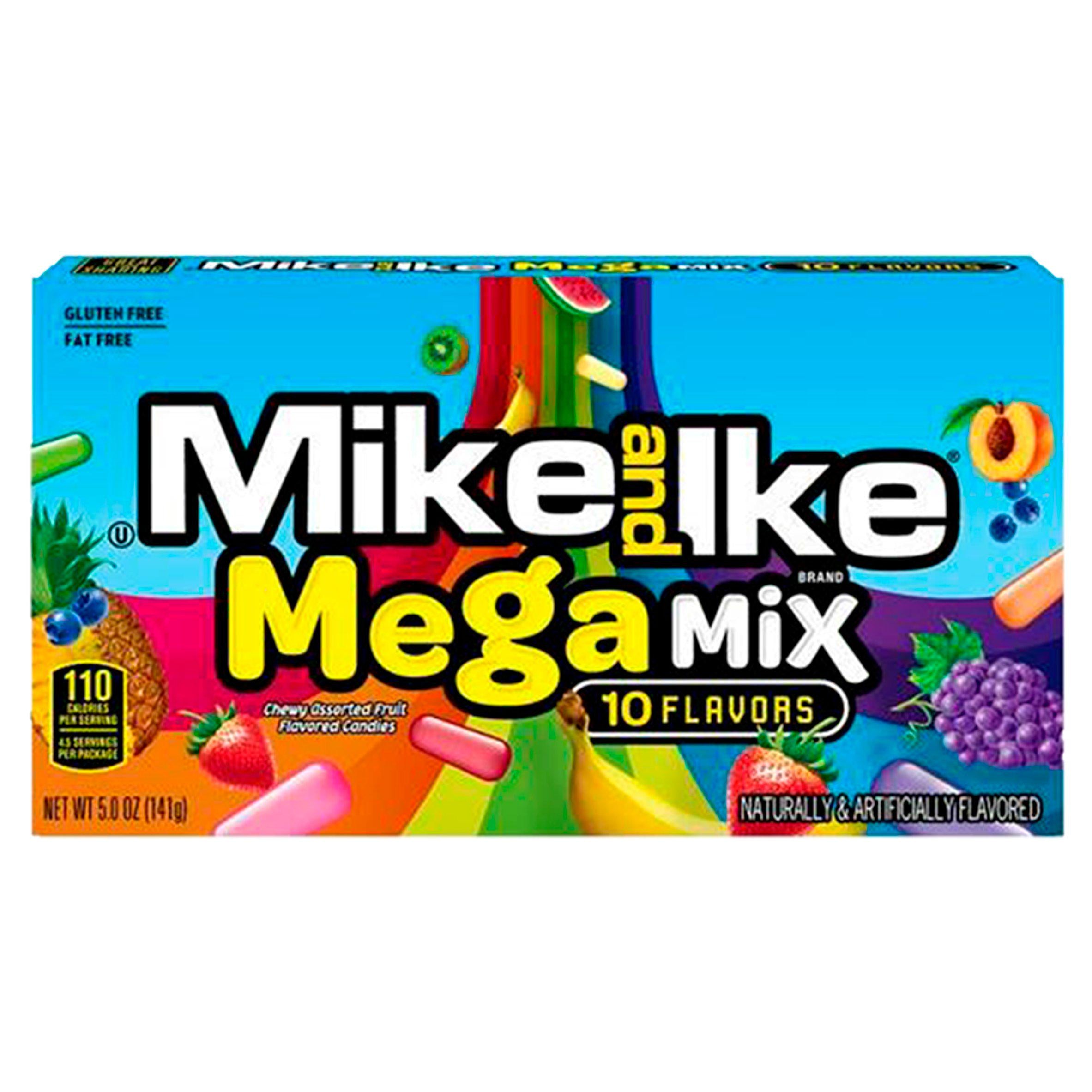 Mike and Ike Mega Mix Chewy Assorted Fruit Flavored Candies x10 141g GOODS Sainsburys   