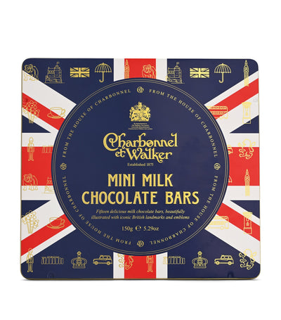Harrods Charbonnel et Walker Union Jack Milk Chocolate Slims Tin 150g- Buy online at McGrocer