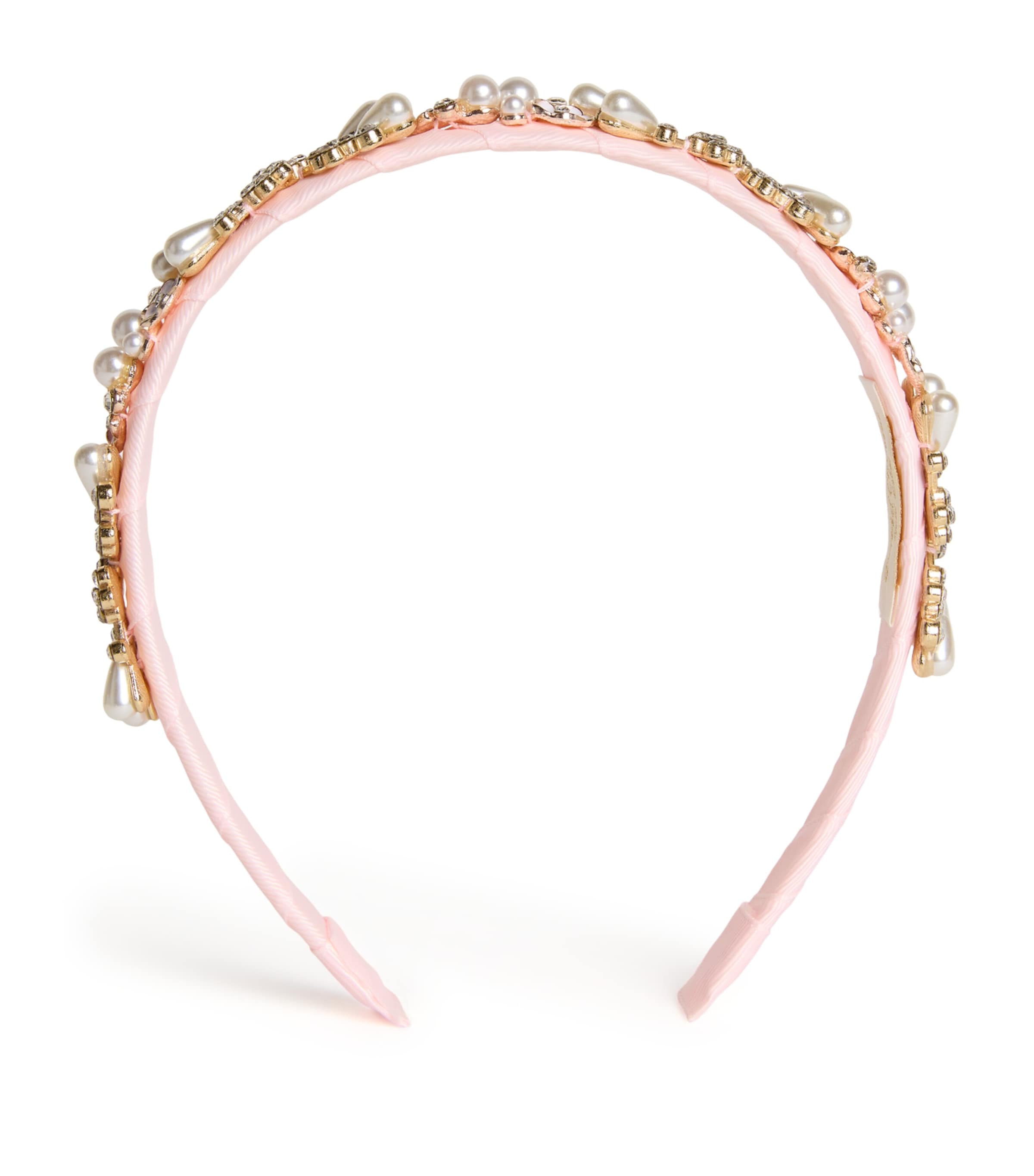 David Charles diamanté and faux pearl embellished headband - British product