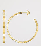 Chopard Ice Cube hoop earrings yellow gold - British product