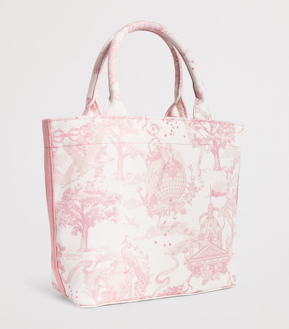 Harrods small toile print tote bag, UK version