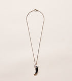 Jacques Marie Mage sterling silver wolf pendant with Tiger's Eye, imported from the UK
