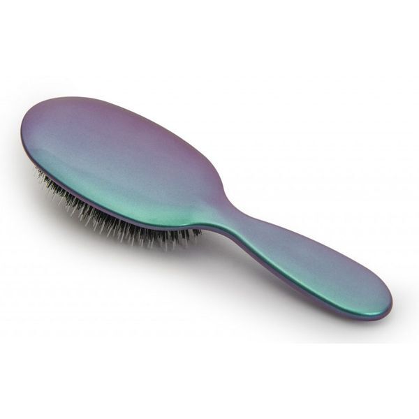 Rock & Ruddle Green Purple Small Pure Bristle Hairbrush GOODS Superdrug   