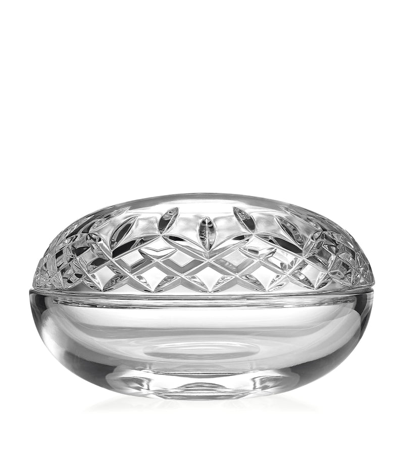 Waterford Lismore Essence crystal covered bowl 13cm, imported from the UK