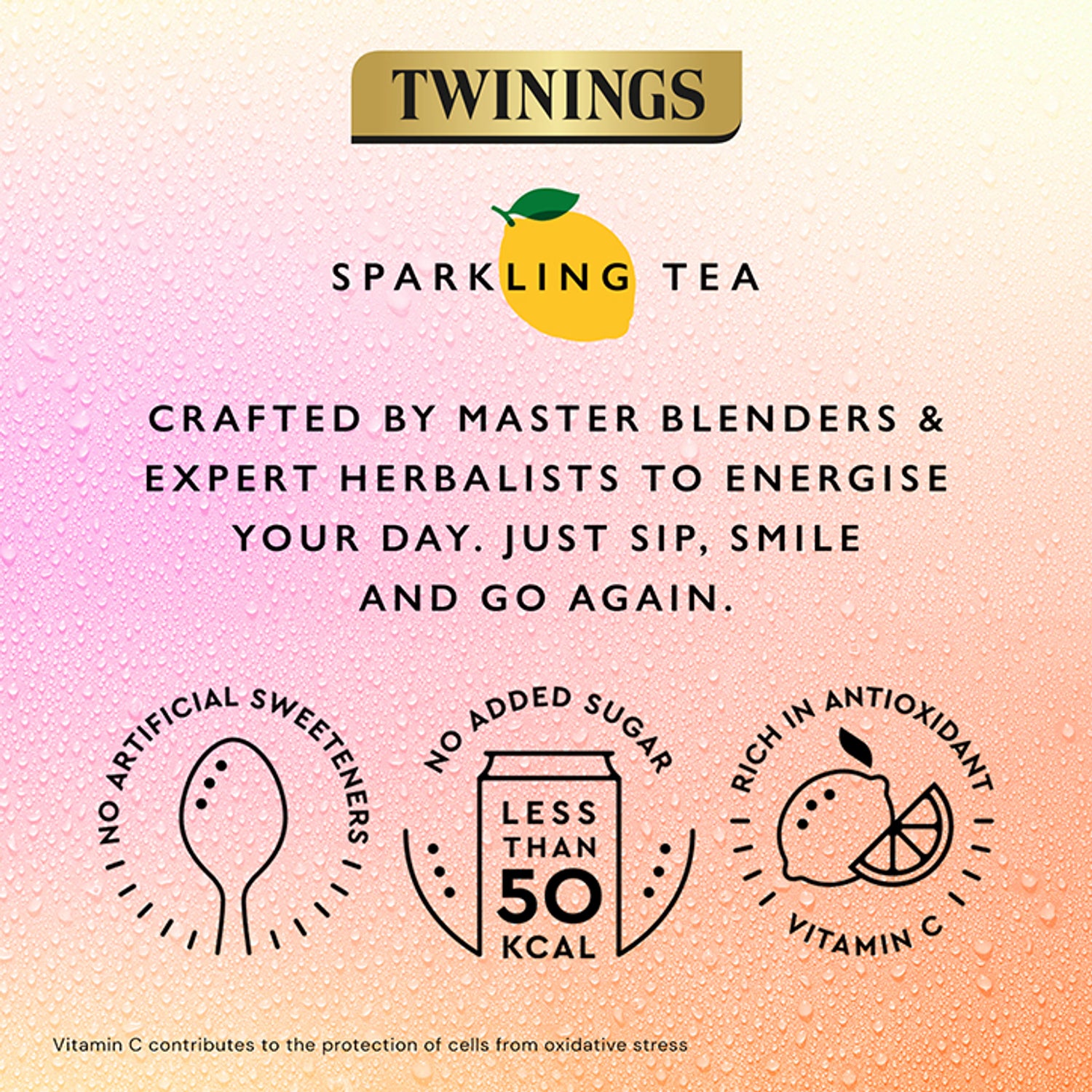 Twinings Boost Lemon Ginger Sparkling Tea 250ml (British brand)