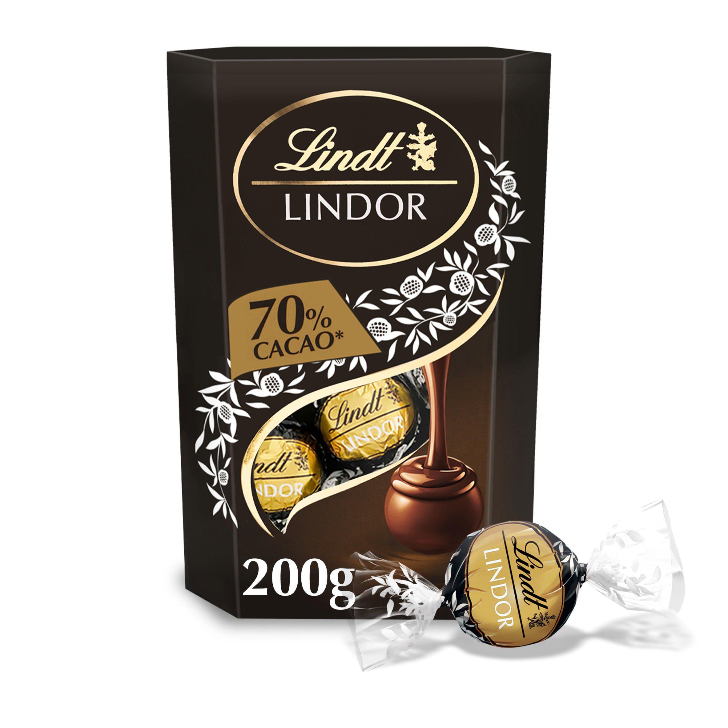 Lindt Lindor Extra Dark Chocolate Truffles Box 200g GOODS Sainsburys   