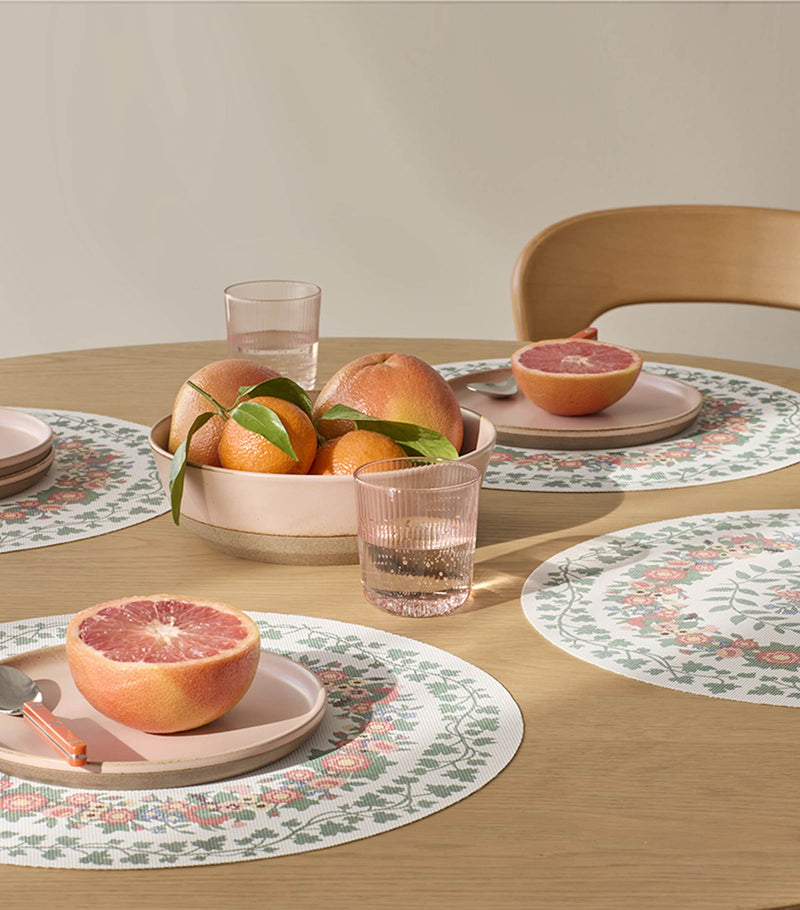 Chilewich Ludington round placemat 38cm - British product