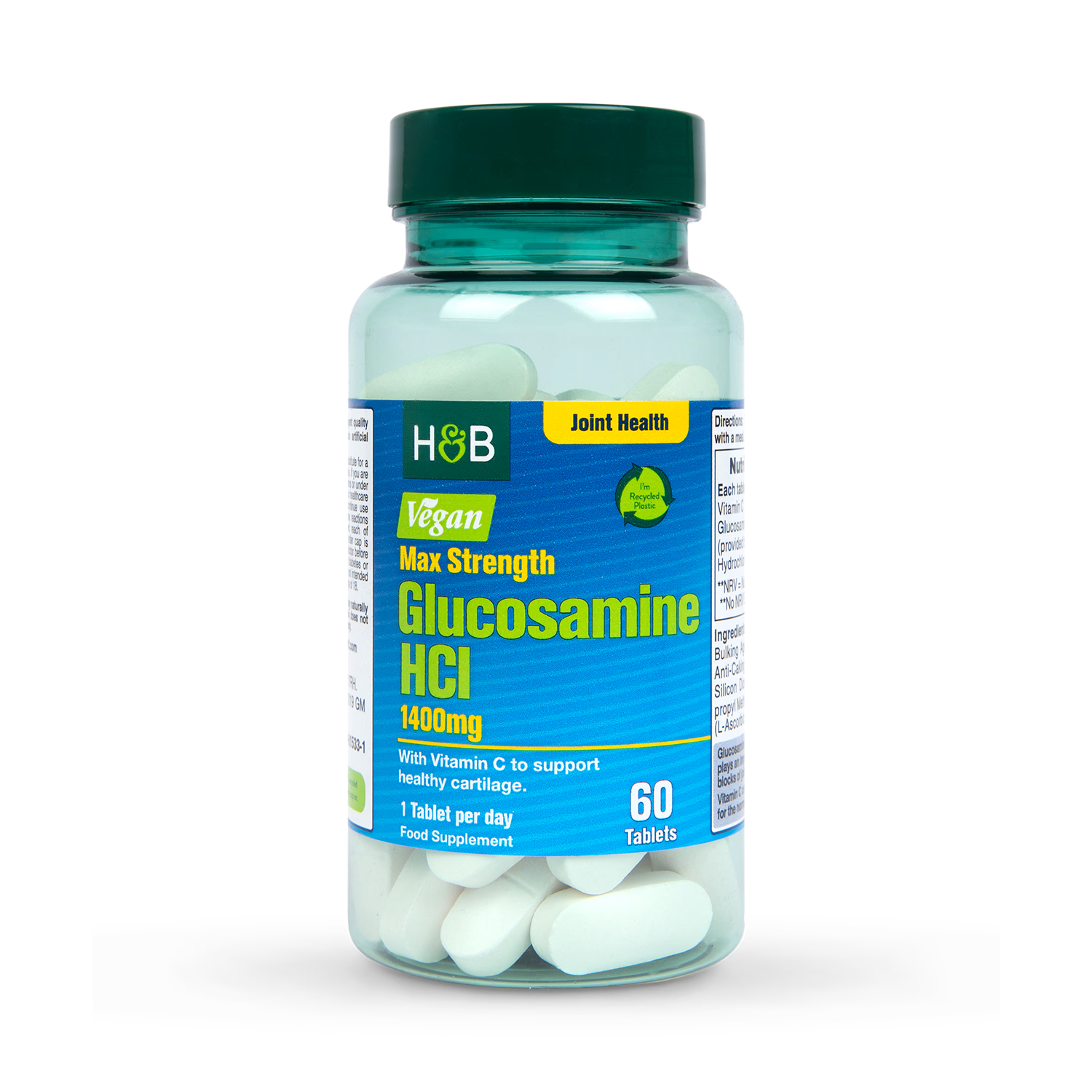 Holland & Barrett vegan glucosamine 60 tablets, UK version