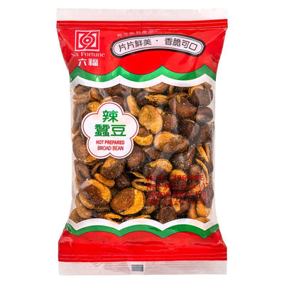 Oriental Mart Six Fortune Hot Prepared Broad Bean Spicy Snack- Buy online at McGrocer