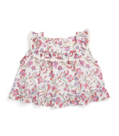 Harrods Louise Misha Top bébé en coton floral Inessa (6-24 mois) - Achetez en ligne sur McGrocer