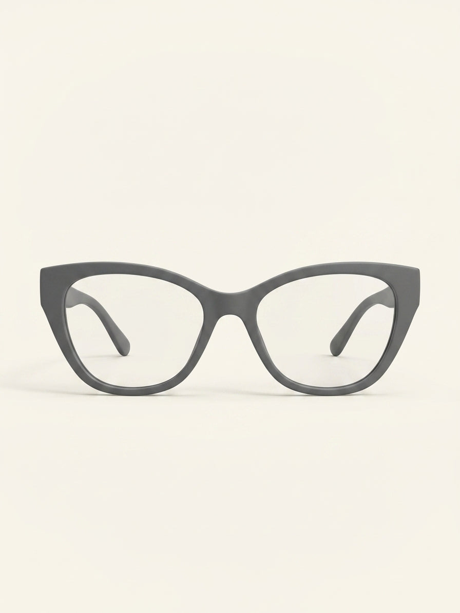 Prada acetate glasses PR 18WV irregular frame with demo lenses (British brand)