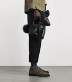Thom Browne leather rabbit top-handle bag, imported from the UK
