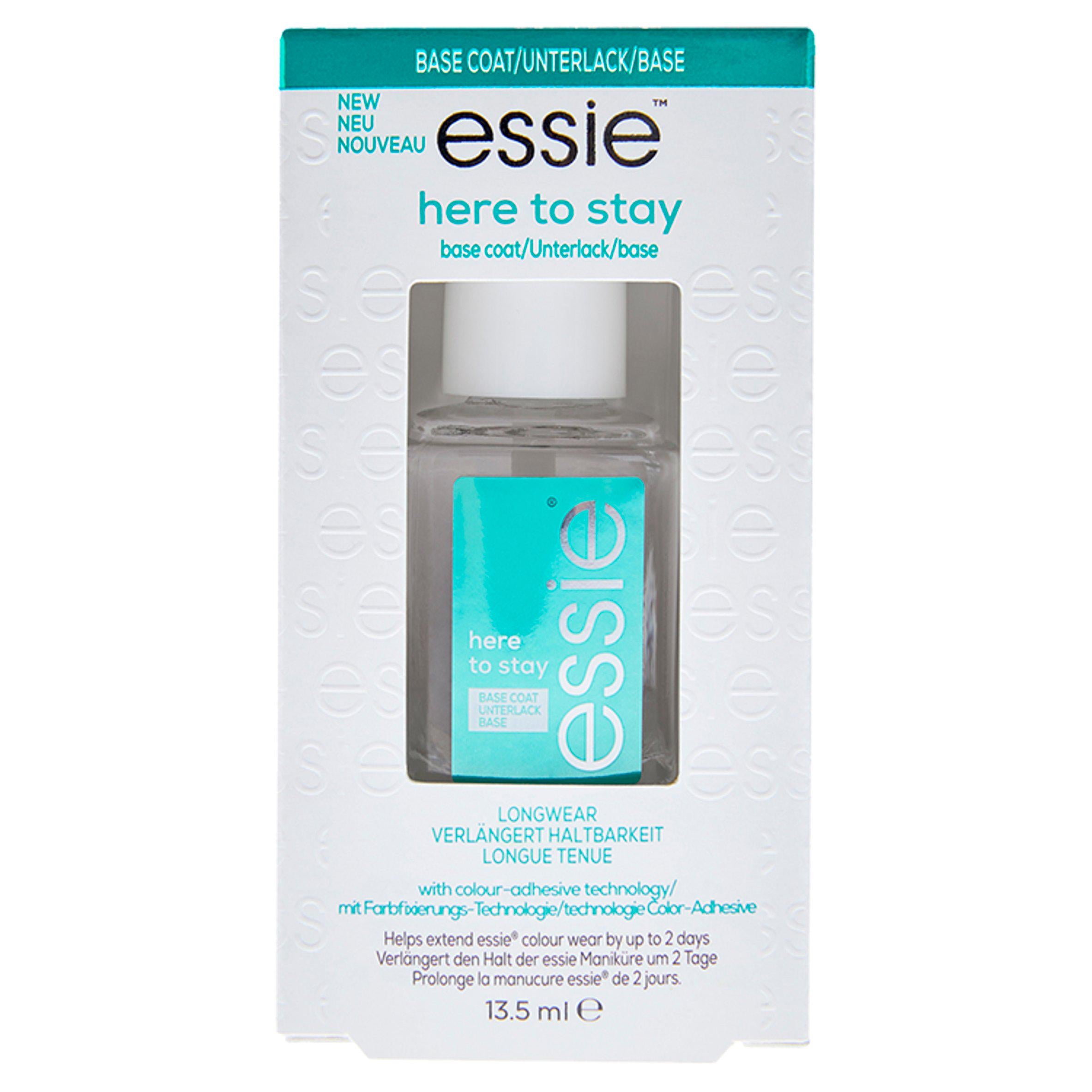 Essie Nail Care Here to Stay Nail Polish Base Coat 13.5ml GOODS Sainsburys   