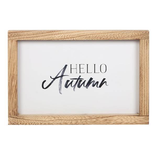 Something Different Hello Autumn wooden sign 30x20cm - British product