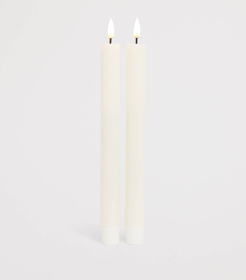 Deluxe Homeart Wax LED Dinner Candles Set of 2 - British product