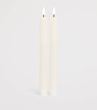 Deluxe Homeart Wax LED Dinner Candles Set of 2 - British product