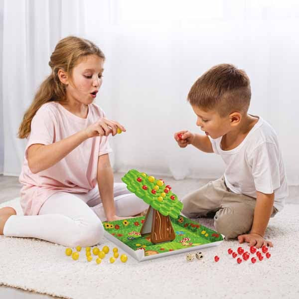 Quercetti Stay Apple balance game with apples and tree - British product