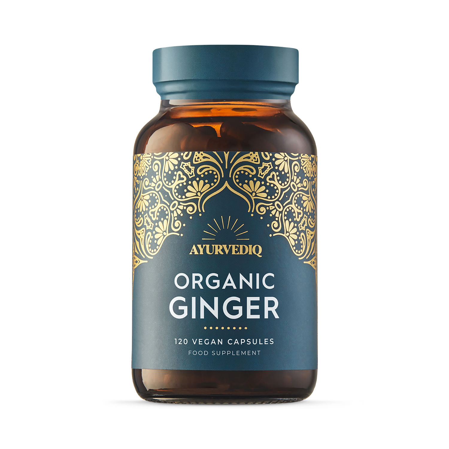 Ayurvediq organic ginger capsules 120 count (British brand)