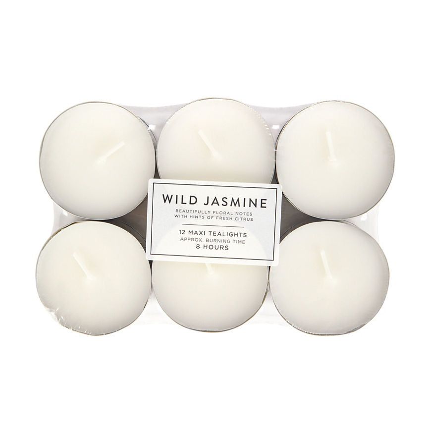 George Home Jasmine Maxi Tealights 12pk General Household ASDA   