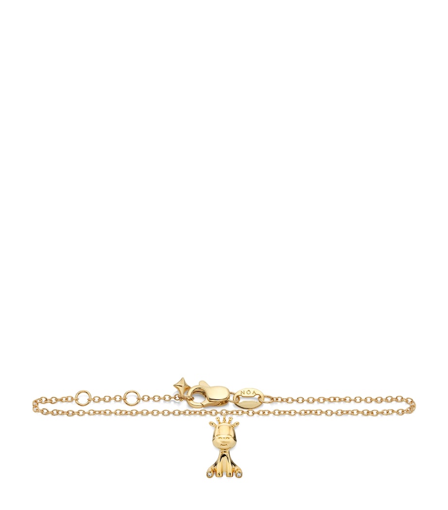 NOA mini giraffe bracelet yellow gold with diamonds, UK version