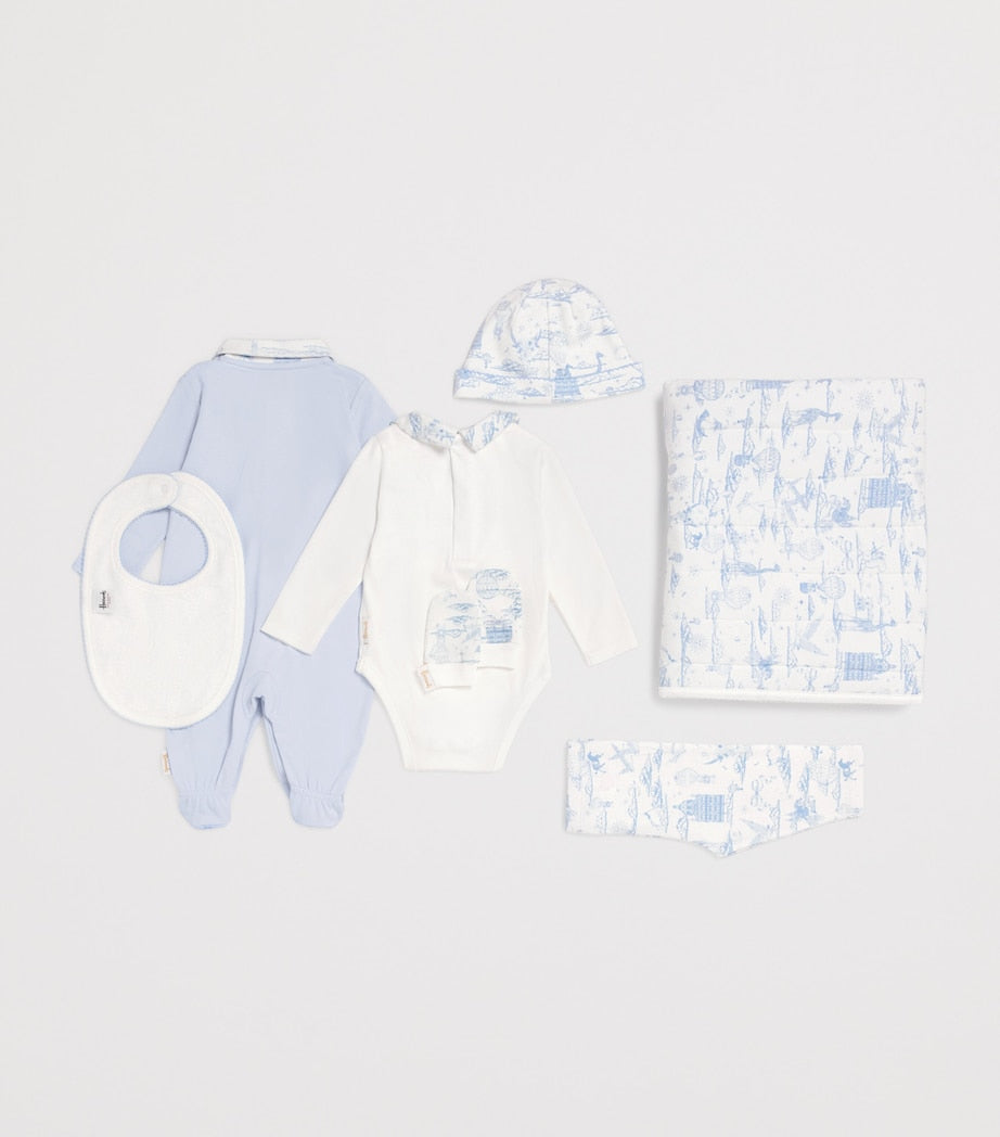 Harrods cotton jersey balloon baby gift set 0-18 months, UK version
