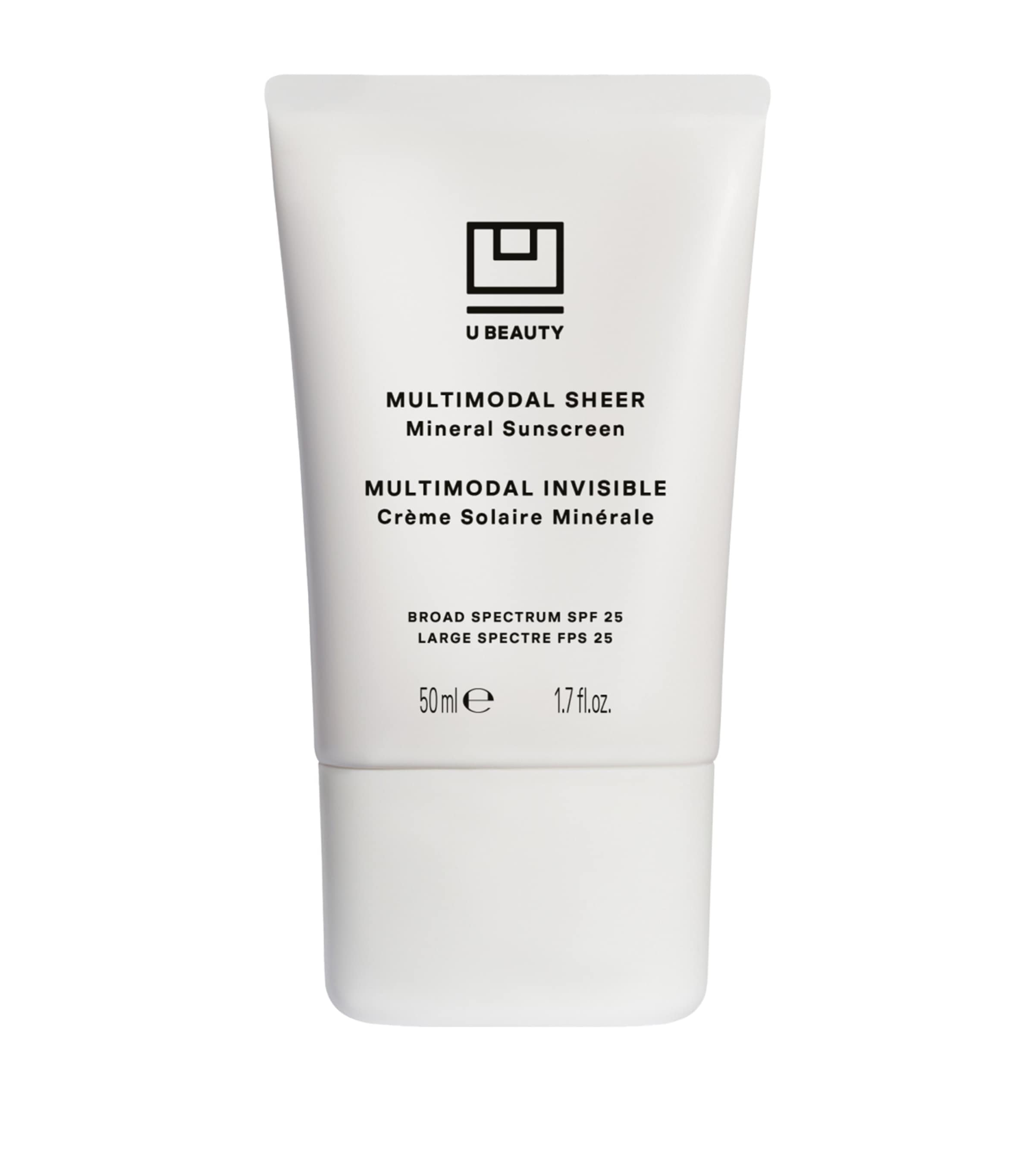 U BEAUTY Multimodal Sheer SPF 25 moisturiser 50ml (British brand)