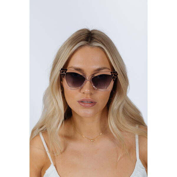 SVNX oversized cat-eye sunglasses in nude, UK version