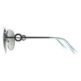 Guess GF0364 silver women sunglasses aviator frame, imported from the UK